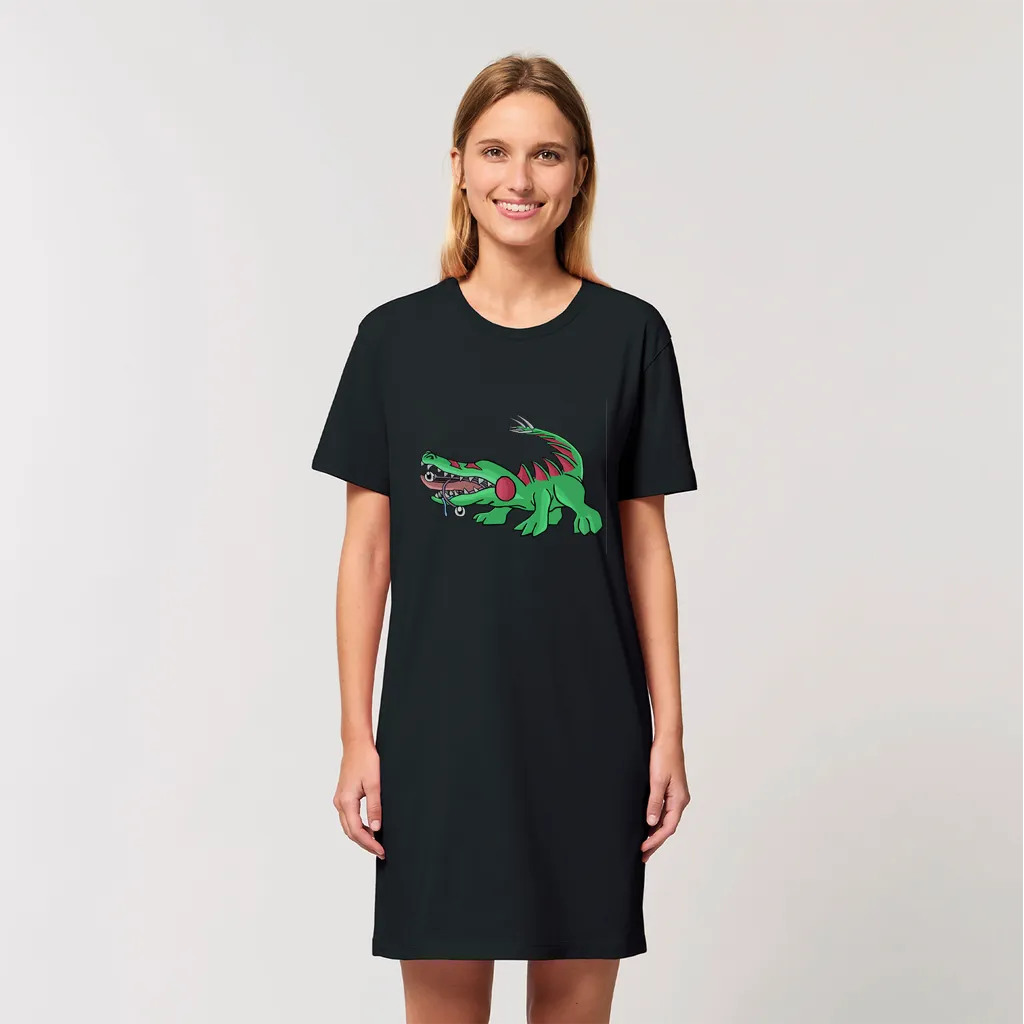 Crocodilas Organic T-Shirt Dress