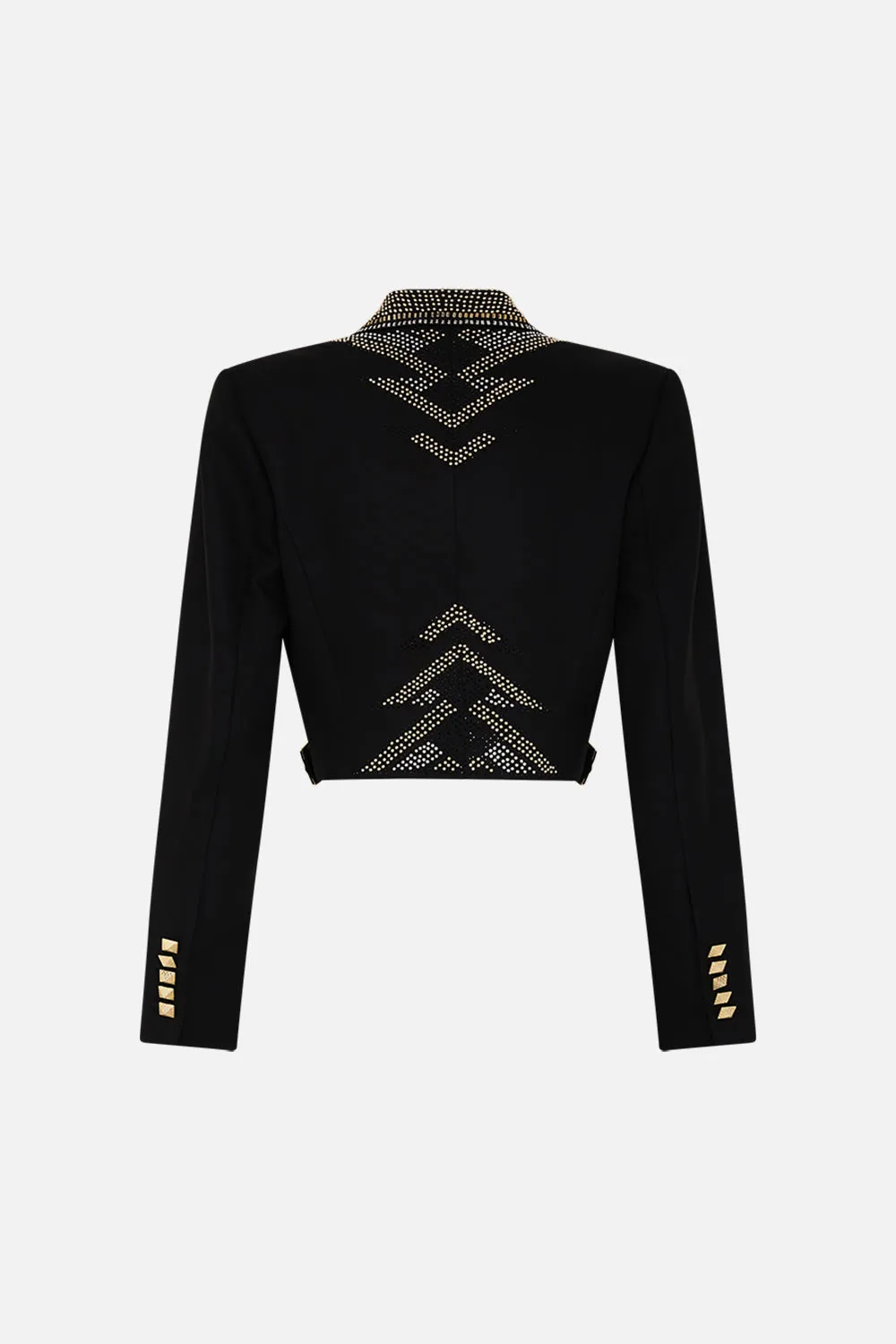 CROPPED JACKET WITH CUTOUT AND BUCKLE DETAIL THEY CALLED HER NEFERTARI