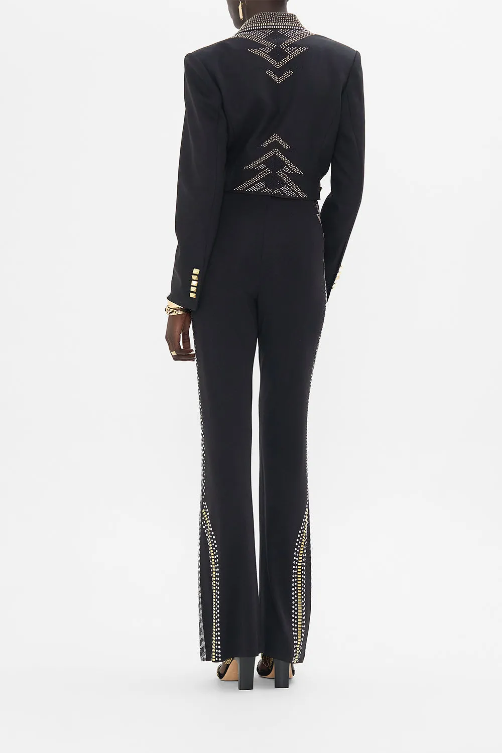 CROPPED JACKET WITH CUTOUT AND BUCKLE DETAIL THEY CALLED HER NEFERTARI