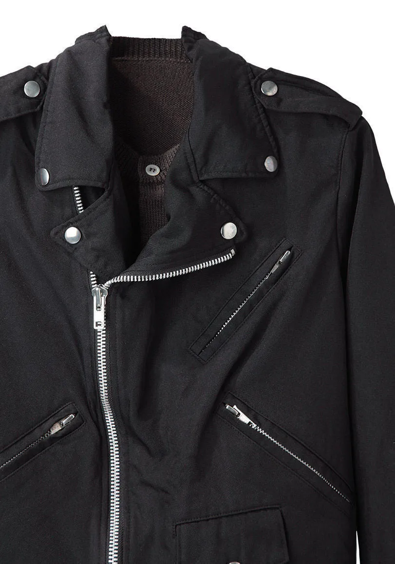 Cropped Moto Jacket
