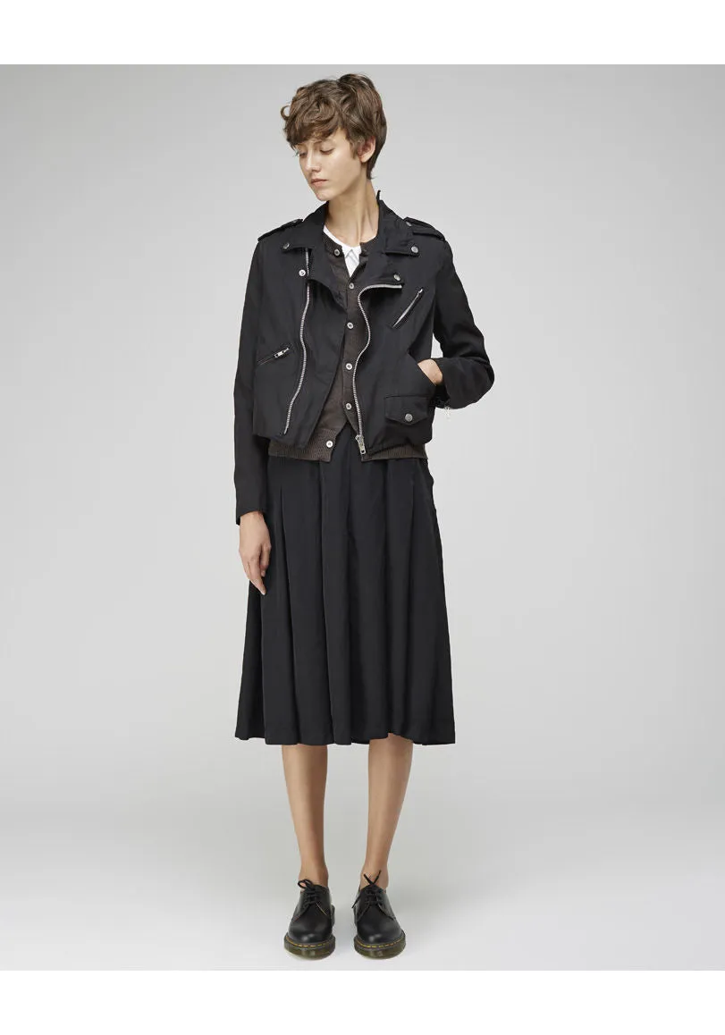 Cropped Moto Jacket
