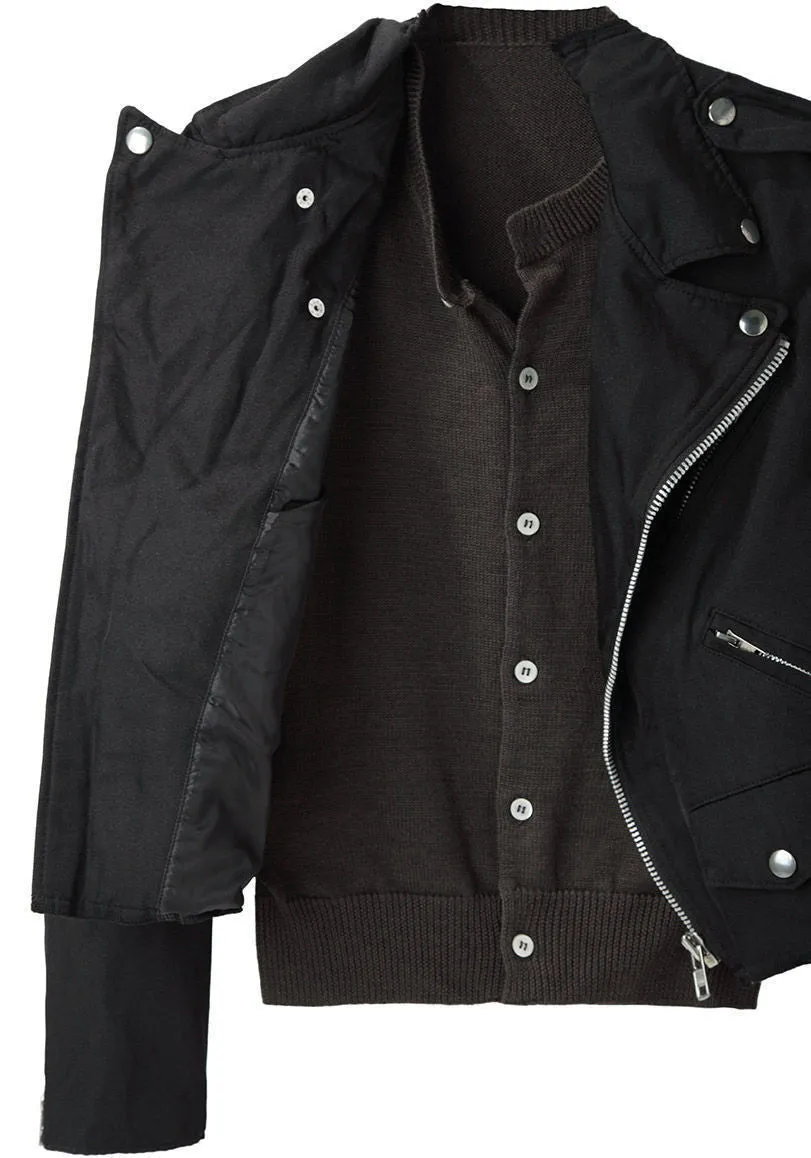 Cropped Moto Jacket