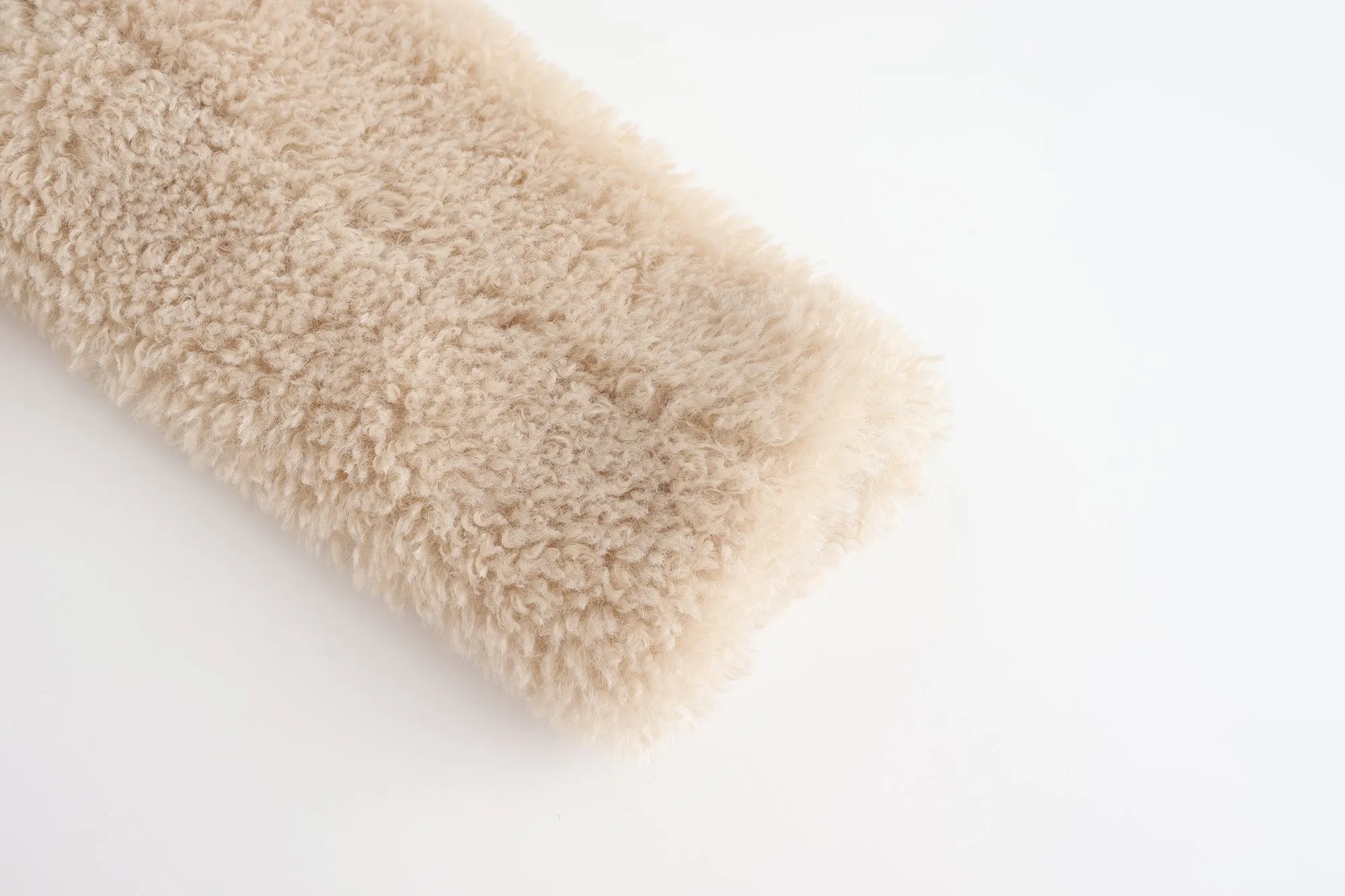 Cropped Teddy Jacket - Ivory
