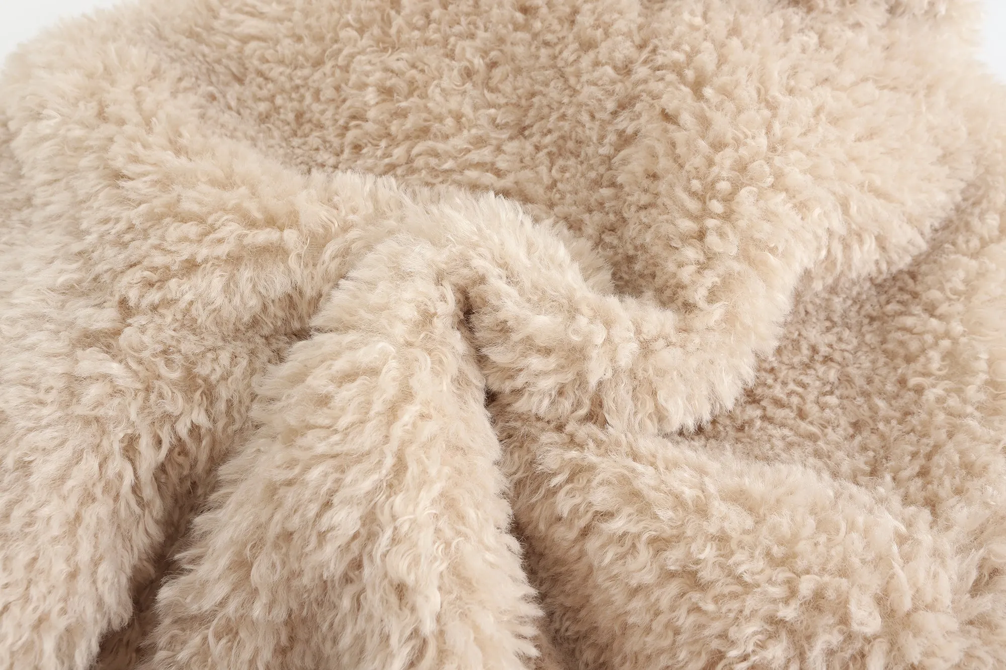 Cropped Teddy Jacket - Ivory