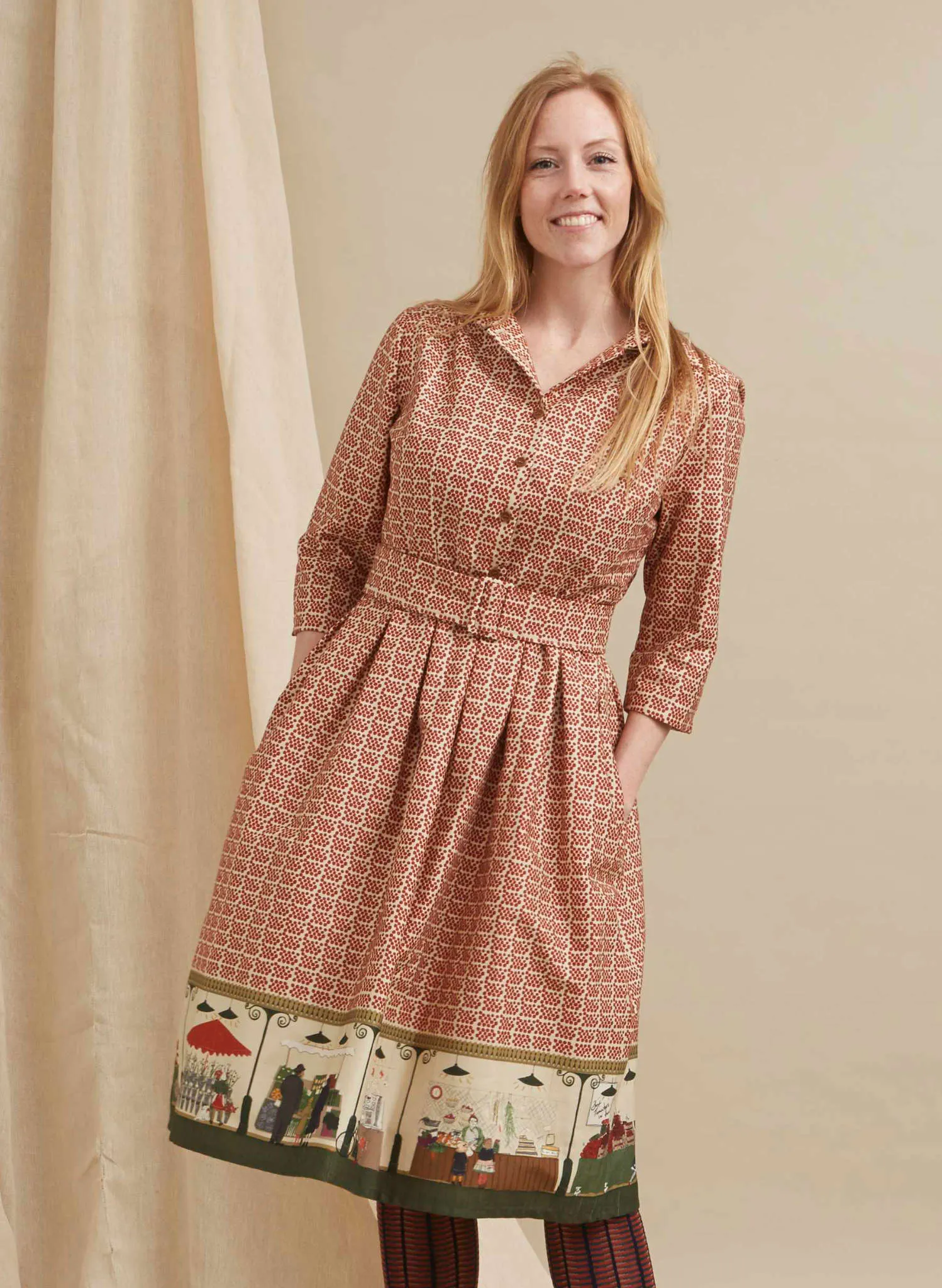 Cynthia Dress - Cream Farmers Market