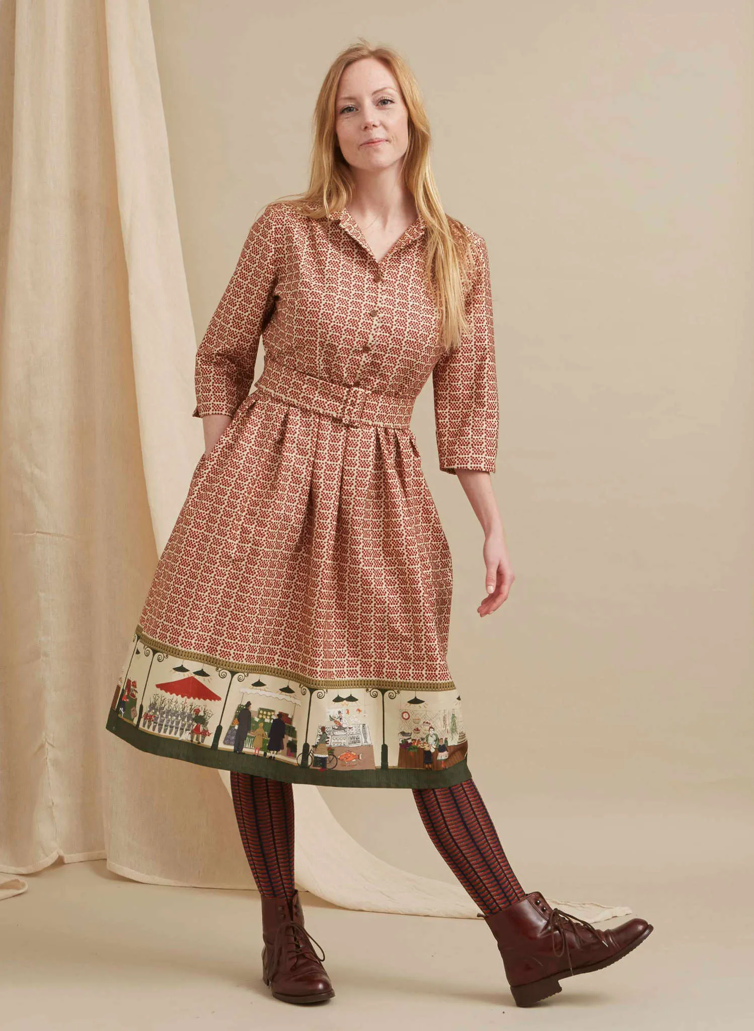 Cynthia Dress - Cream Farmers Market