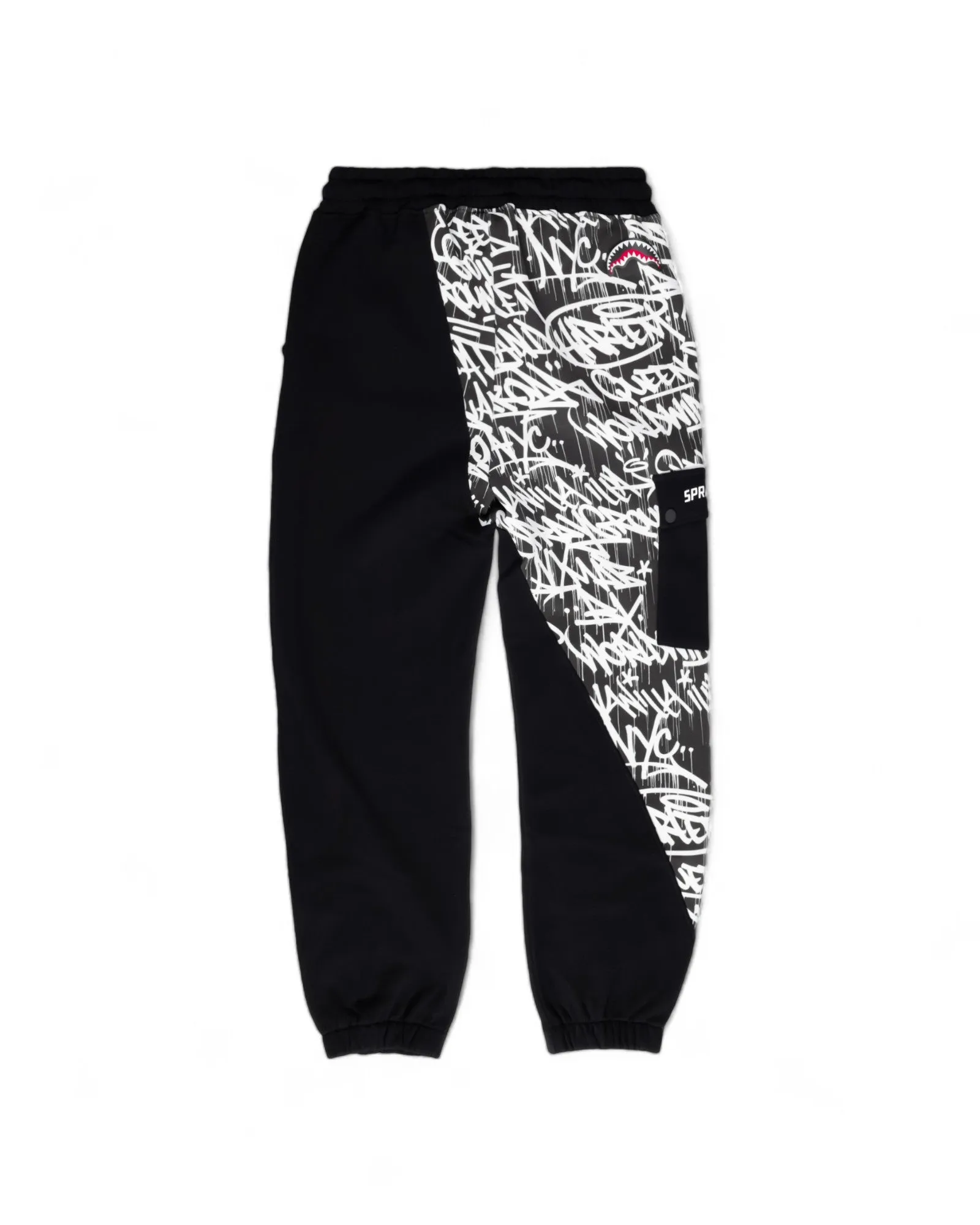 Diag Split Midnight Raceway Graf Pants