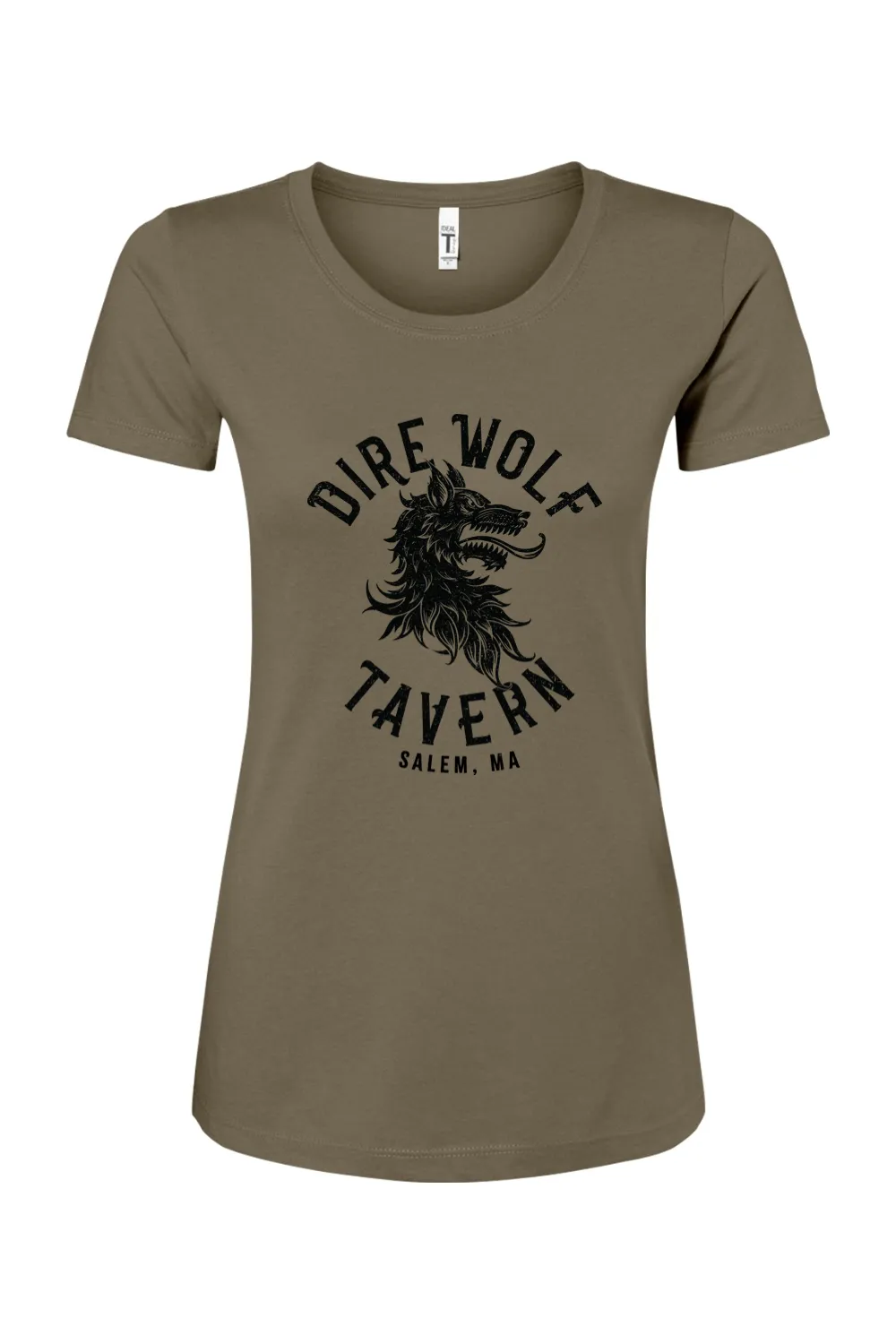 Dire Wolf Tavern Logo Women's Cotton Blend T-Shirt