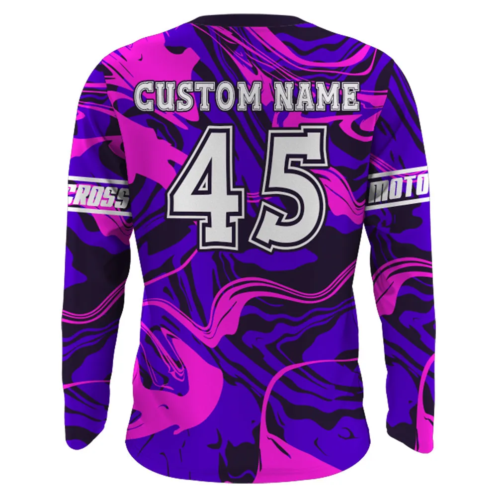 Dirt Bike Mom Personalized Jersey UPF30  Brap Motocross Mom Racing Shirt Mother's Day Gift