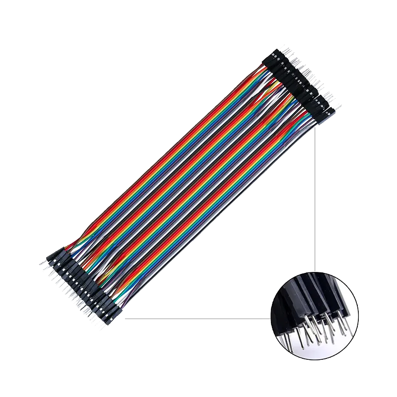 Dupont Jumper Wire Cables Pack of 20, Male to Male - 15cm