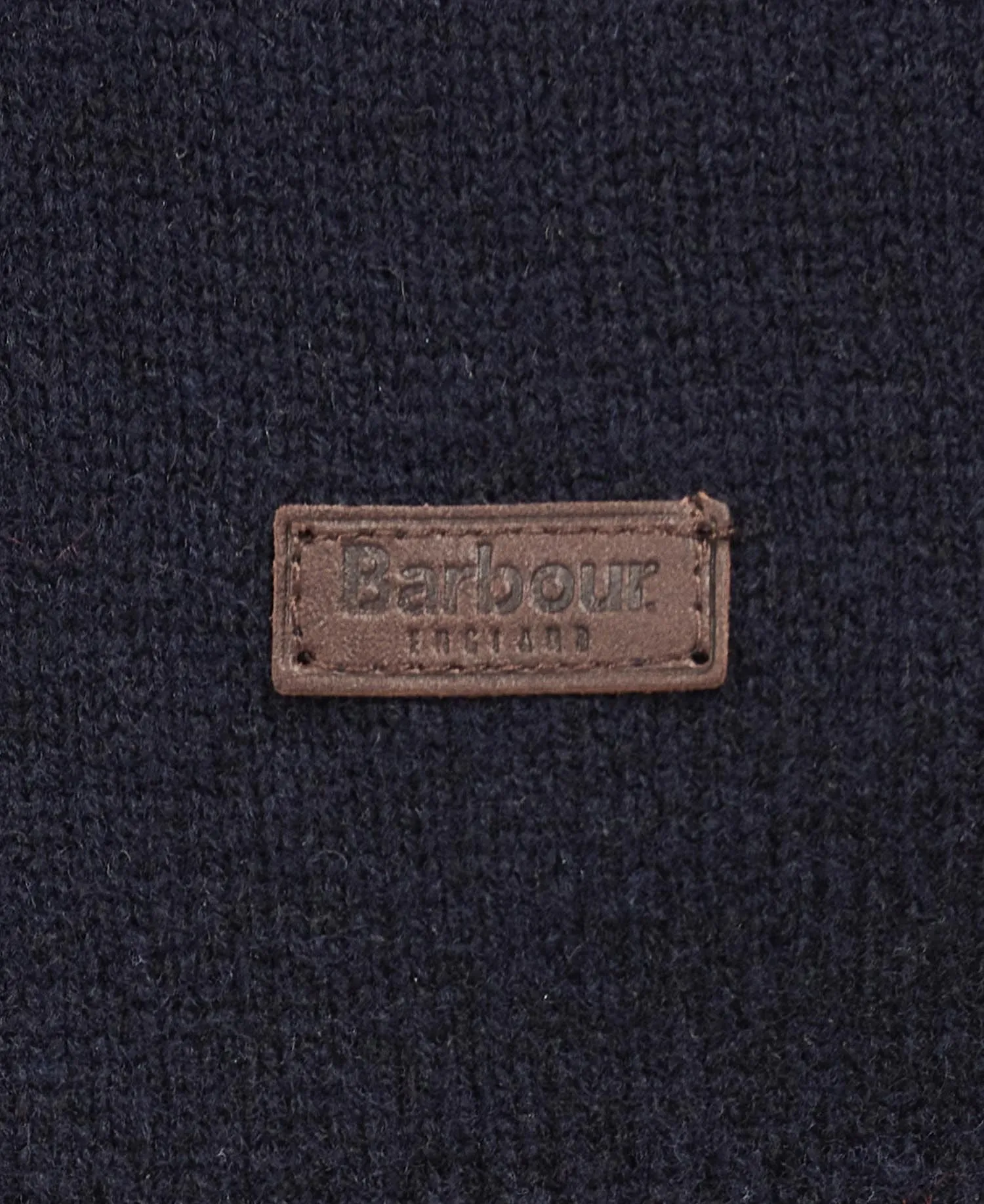 Essential Patch Crew Neck Jumper in Navy by Barbour
