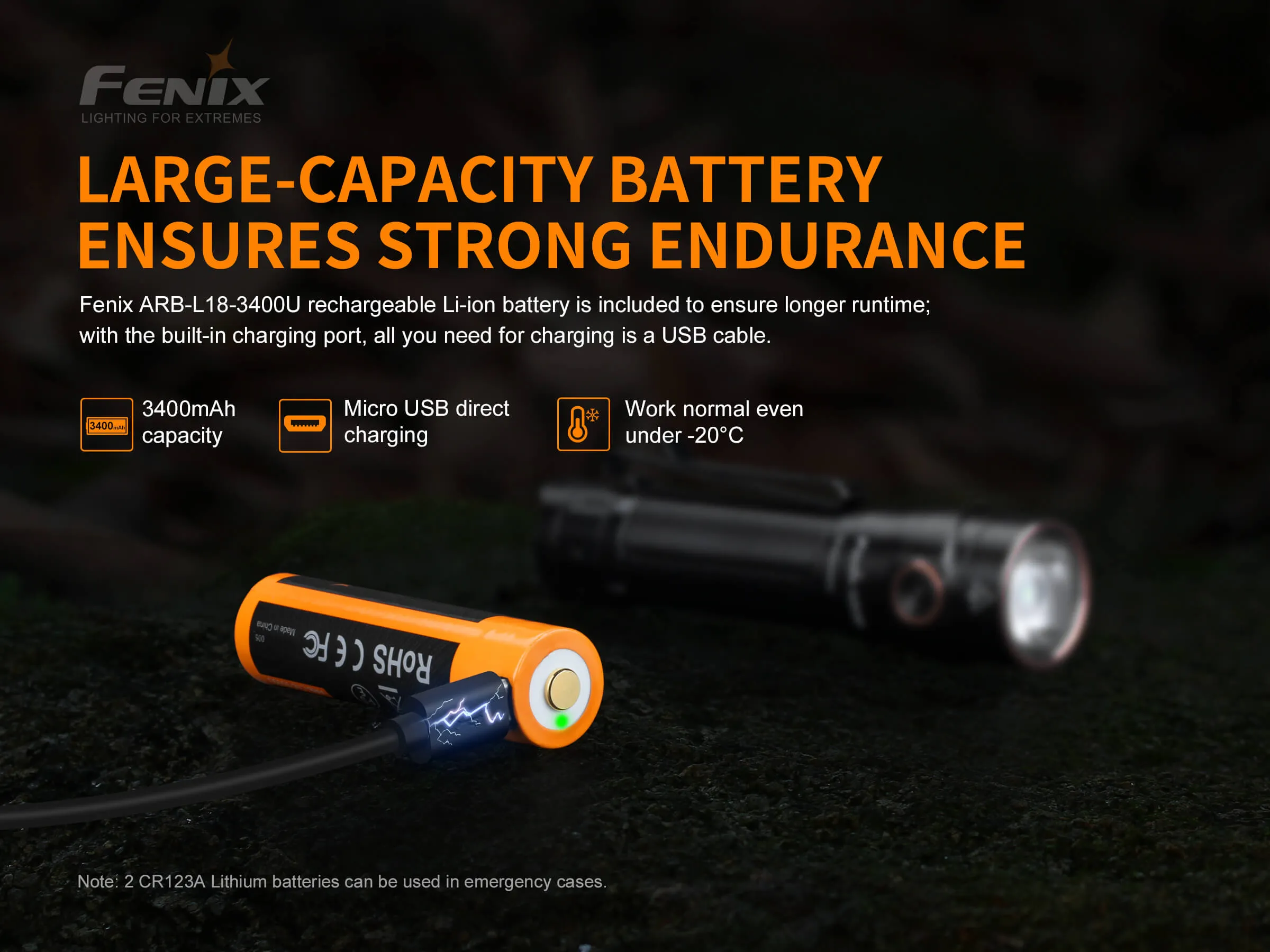 Fenix® LD30 1600 Lumen Compact Flashlight