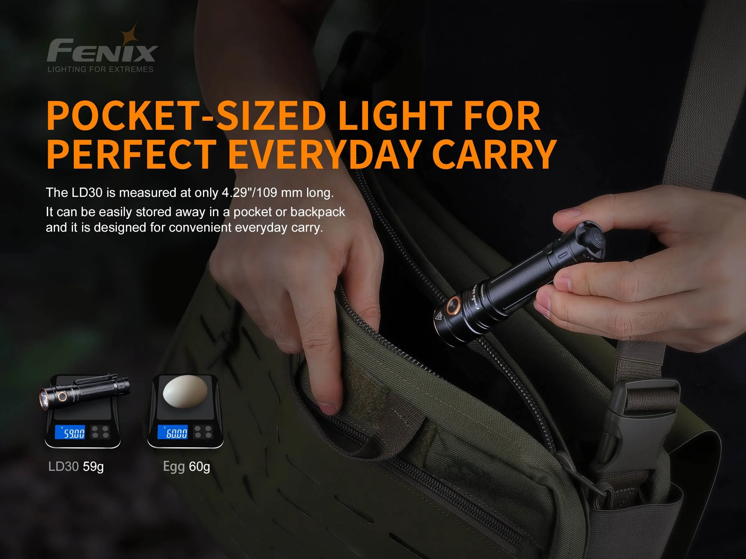 Fenix® LD30 1600 Lumen Compact Flashlight