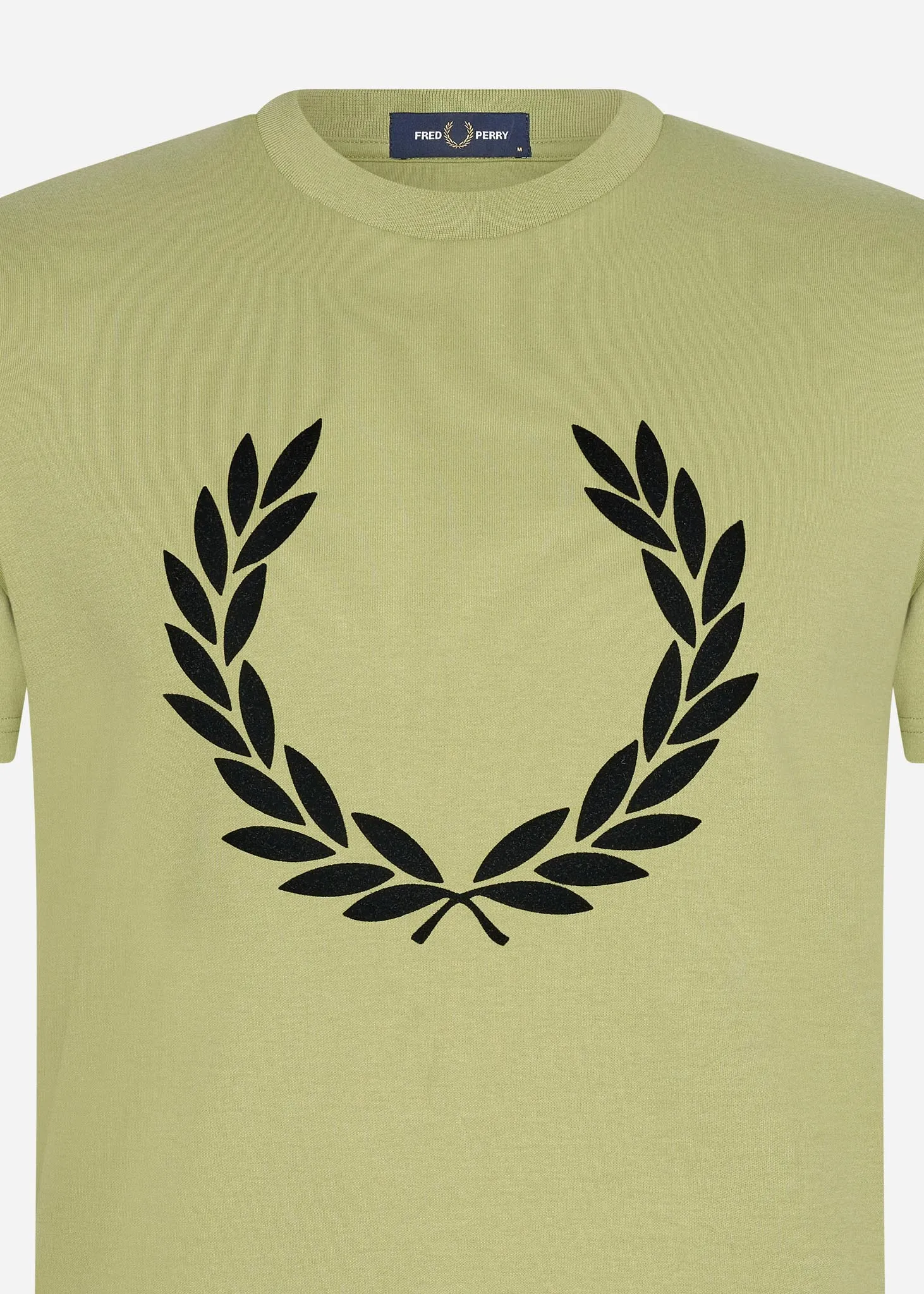 Flock laurel wreath t-shirt - sage green