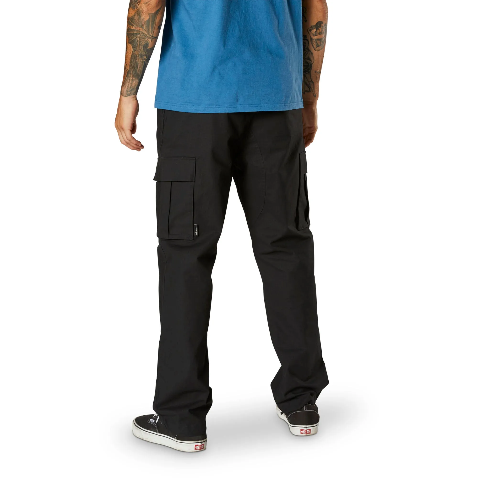 Fox Racing  Mens Black Recon Stretch Cargo Pants Relaxed Fit Casual Comfy Pockets