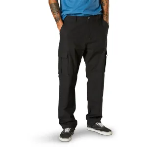 Fox Racing  Mens Black Recon Stretch Cargo Pants Relaxed Fit Casual Comfy Pockets
