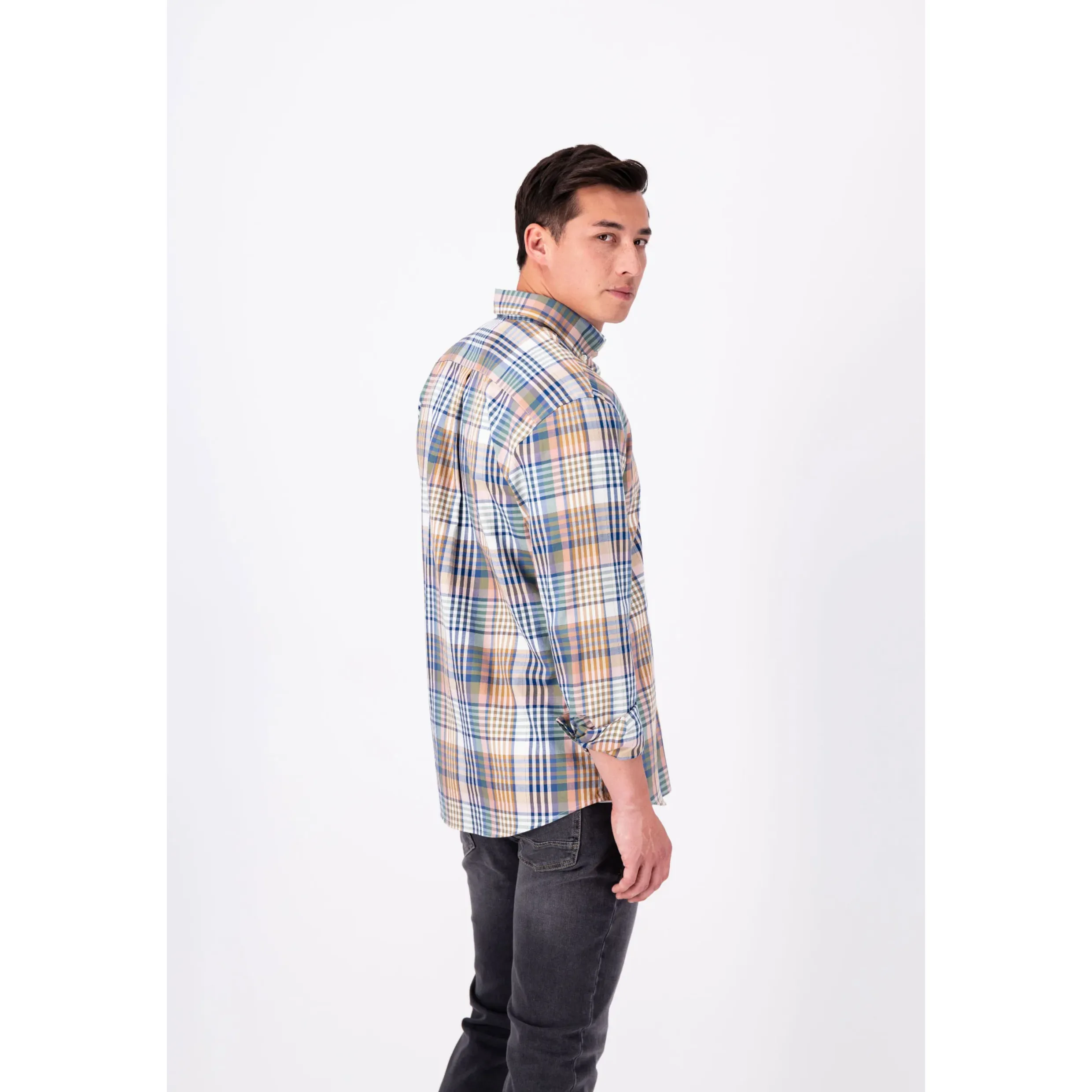 Fynch-Hatton COTTON SHIRT WITH A CLASSIC CHECK PATTERN 13108010 Pale Berry