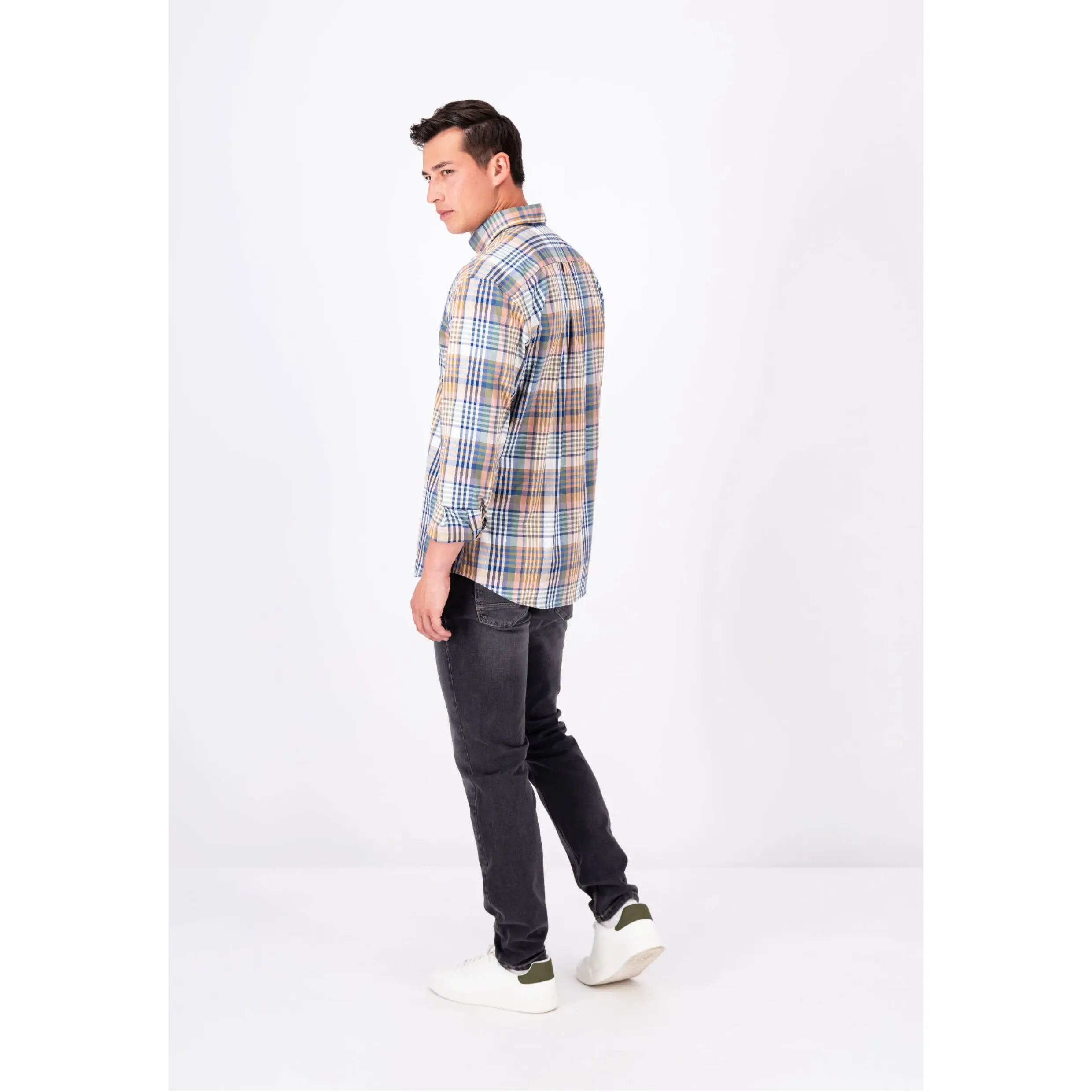 Fynch-Hatton COTTON SHIRT WITH A CLASSIC CHECK PATTERN 13108010 Pale Berry