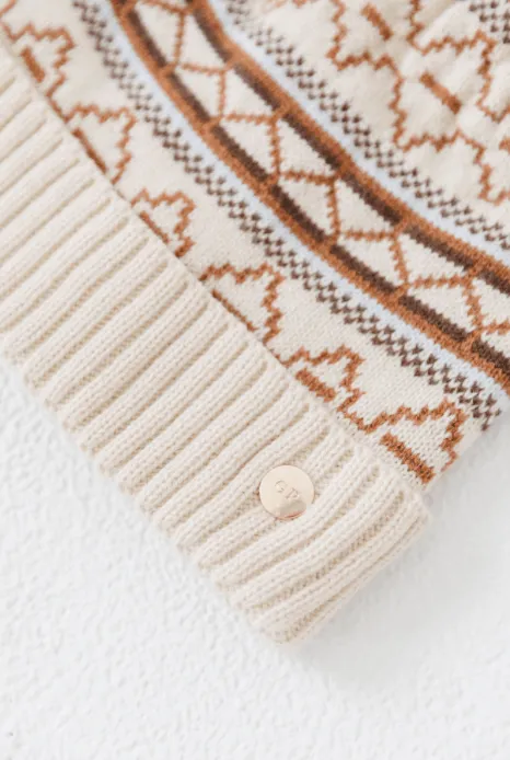Gigi Pip Aspen Knit Print Beanie