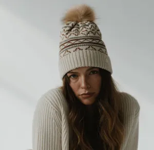 Gigi Pip Aspen Knit Print Beanie