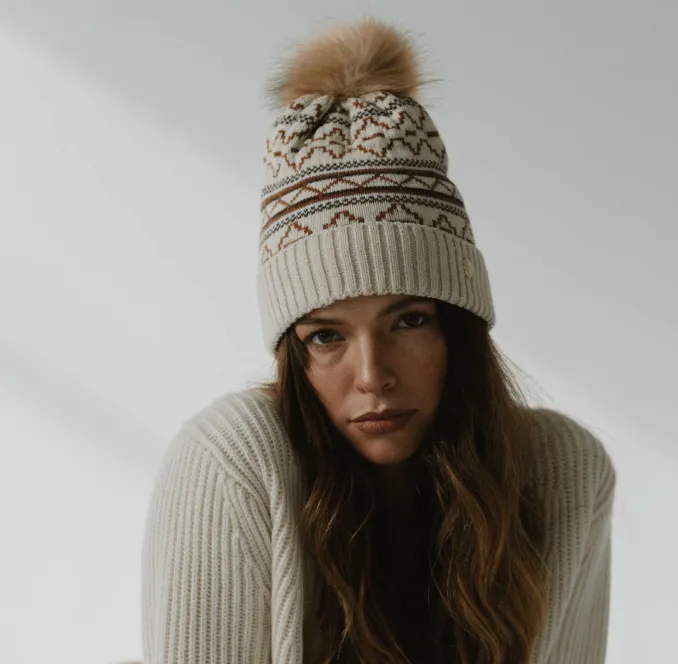 Gigi Pip Aspen Knit Print Beanie