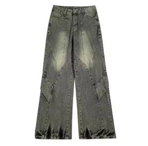 Gray Desert Wash Baggy Cargo Jeans