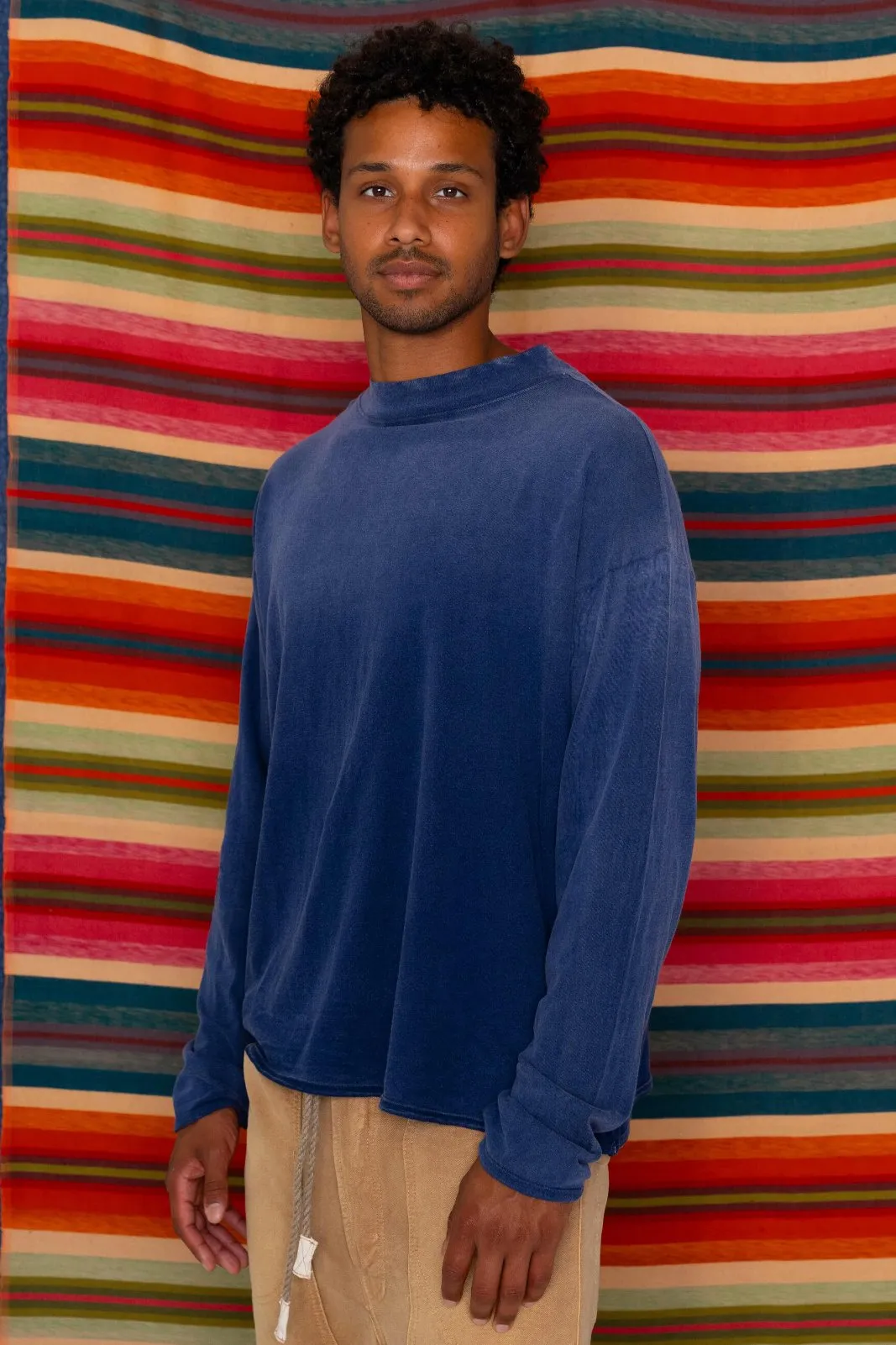 Hammer Tee Recycled Cotton Sunfaded Sailor Blue