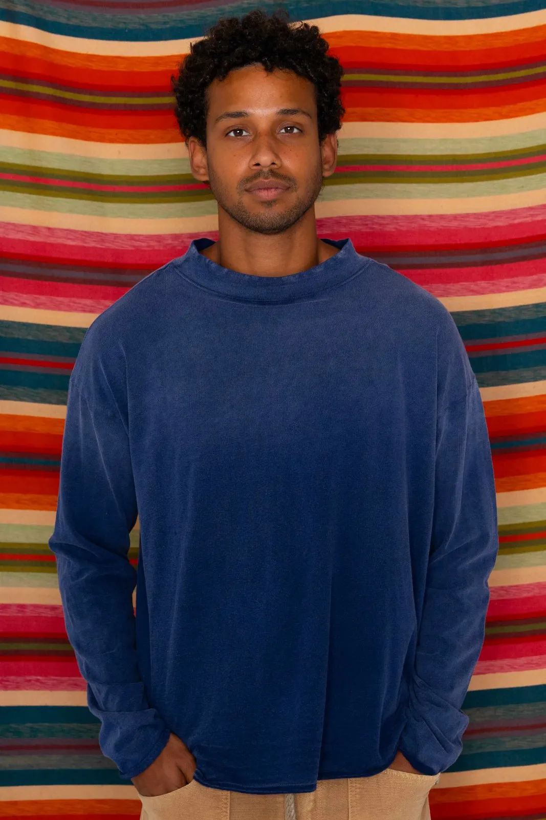 Hammer Tee Recycled Cotton Sunfaded Sailor Blue