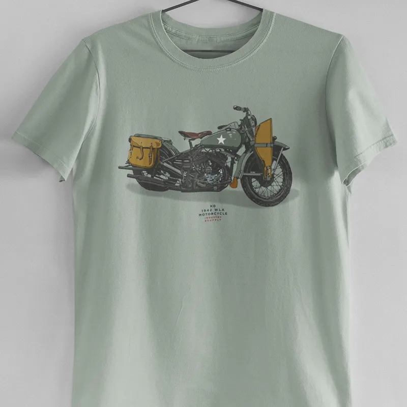 HD 1942 WLA MOTORCYCLE T-SHIRT