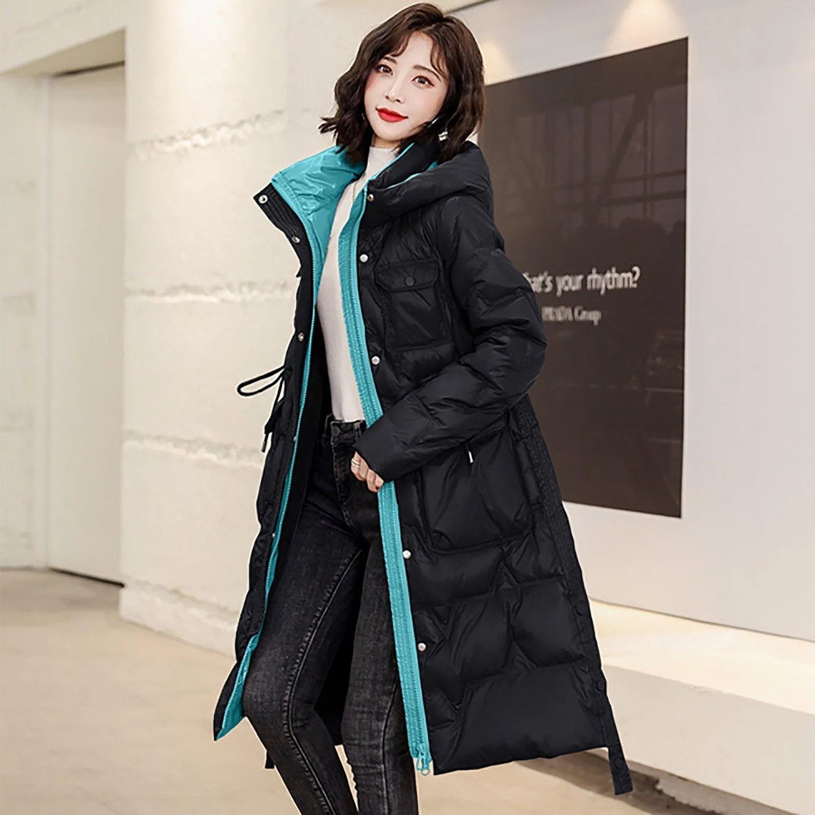 Hooded Utility Down Puffer Coat