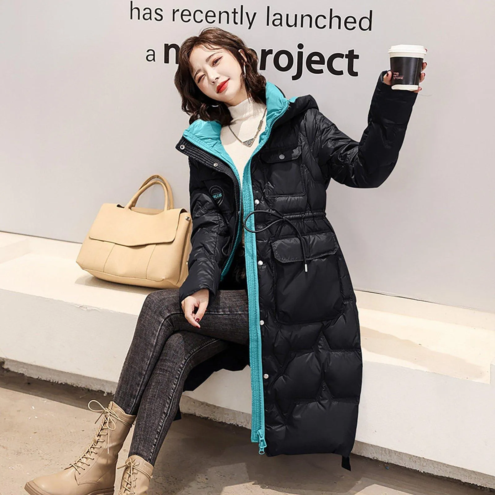 Hooded Utility Down Puffer Coat