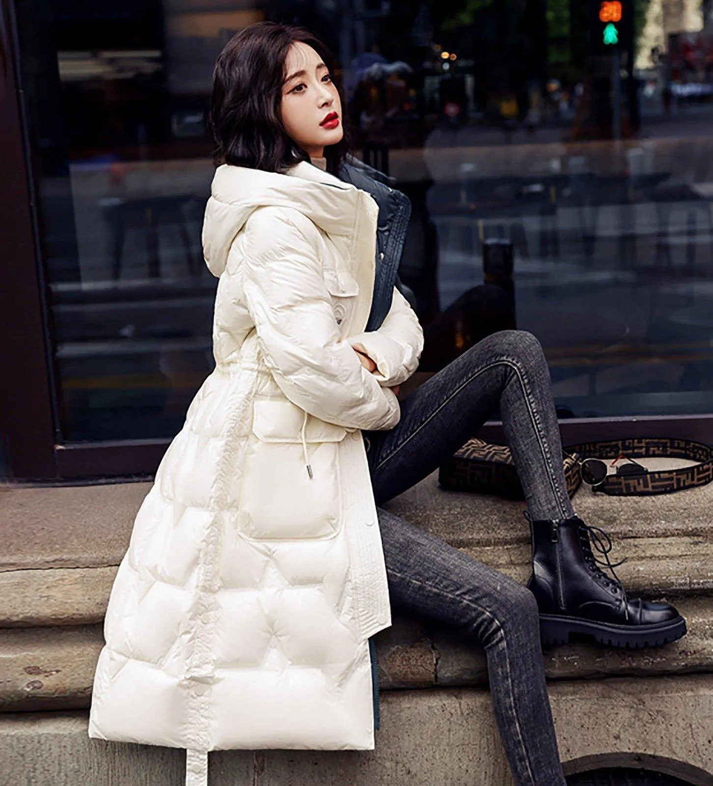 Hooded Utility Down Puffer Coat