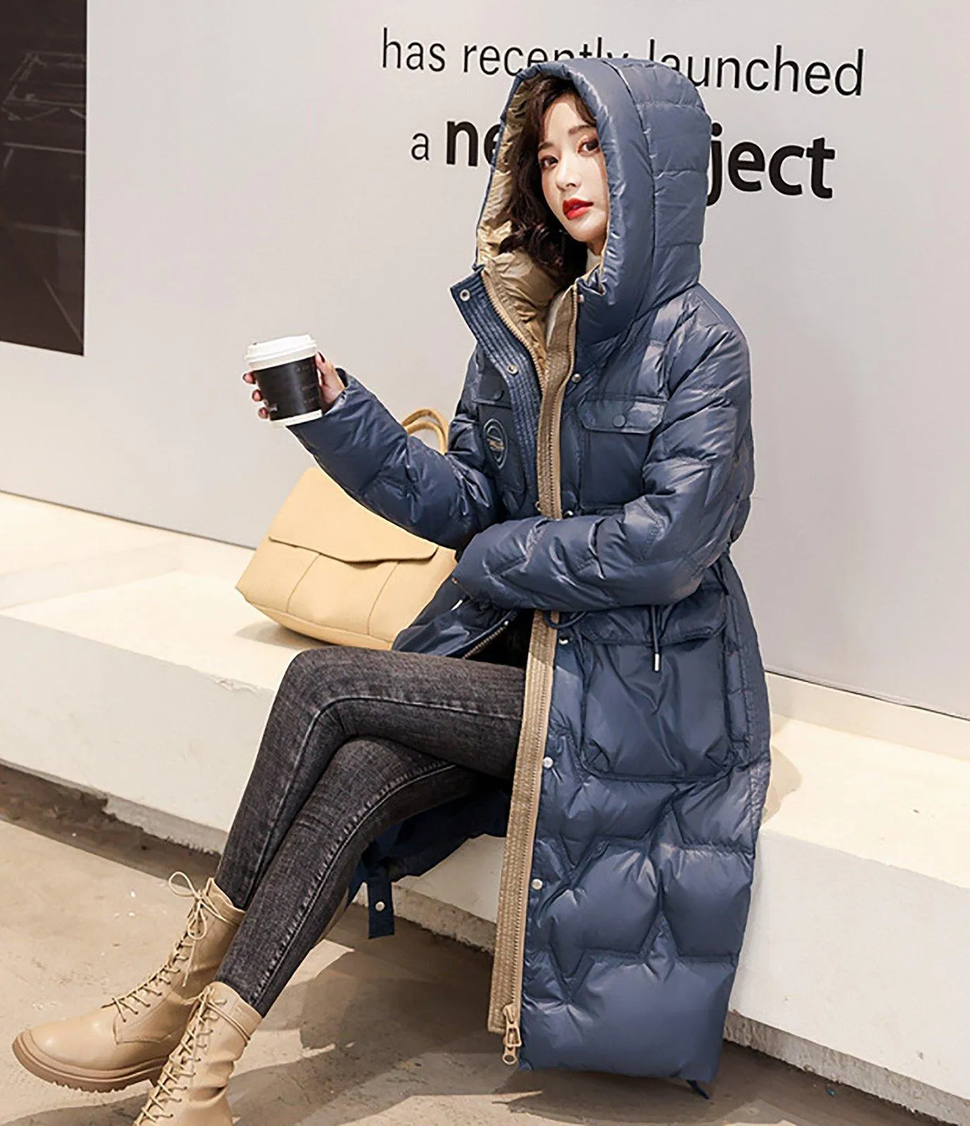 Hooded Utility Down Puffer Coat
