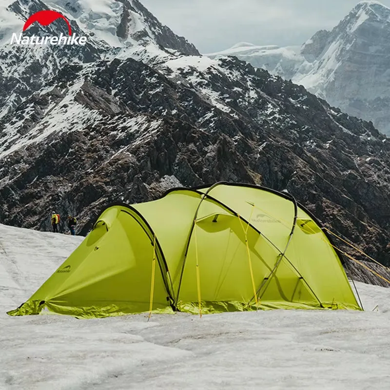 Ice House Upgraded Hiking Tent 3 Person Camping Tent 70D Anti-Stress Thickened Windproof Waterproof Outdoor Snow Tent