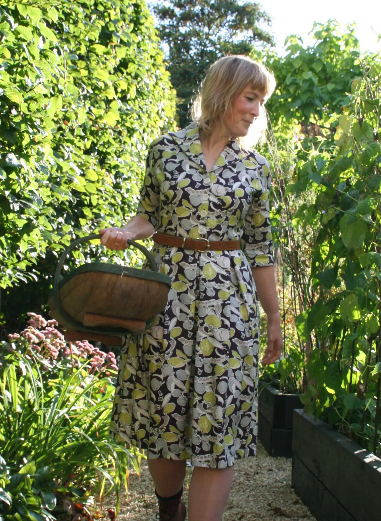 Ida - Blackcurrant Homegrown Dress