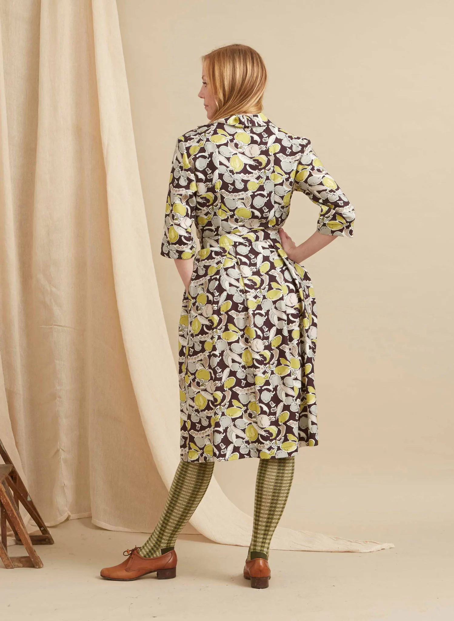 Ida - Blackcurrant Homegrown Dress