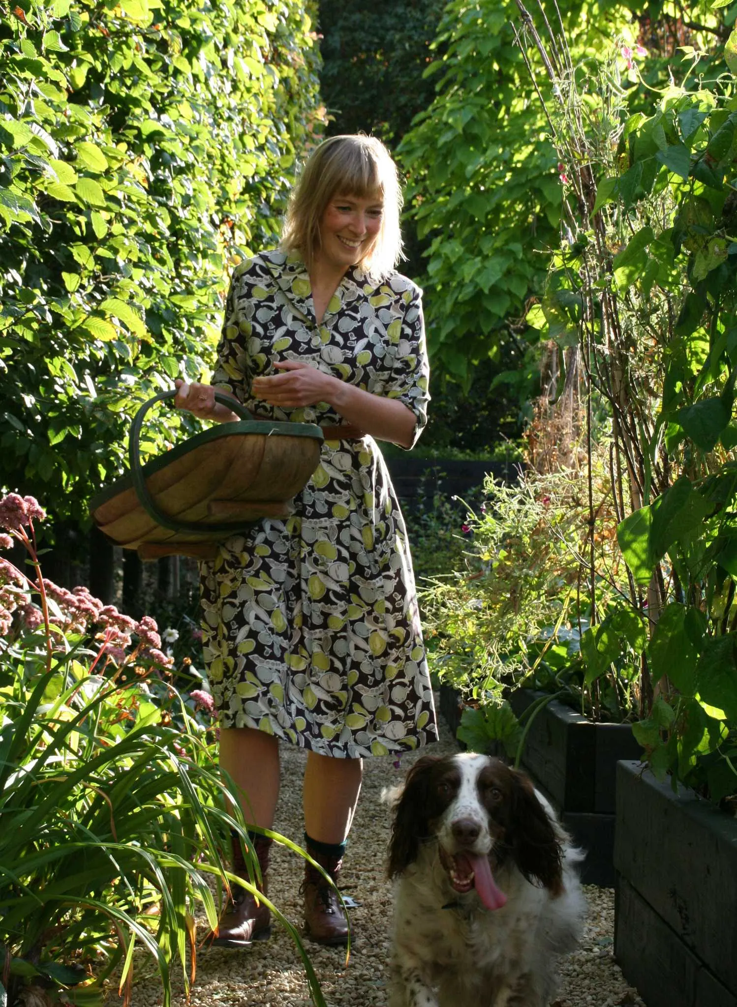 Ida - Blackcurrant Homegrown Dress