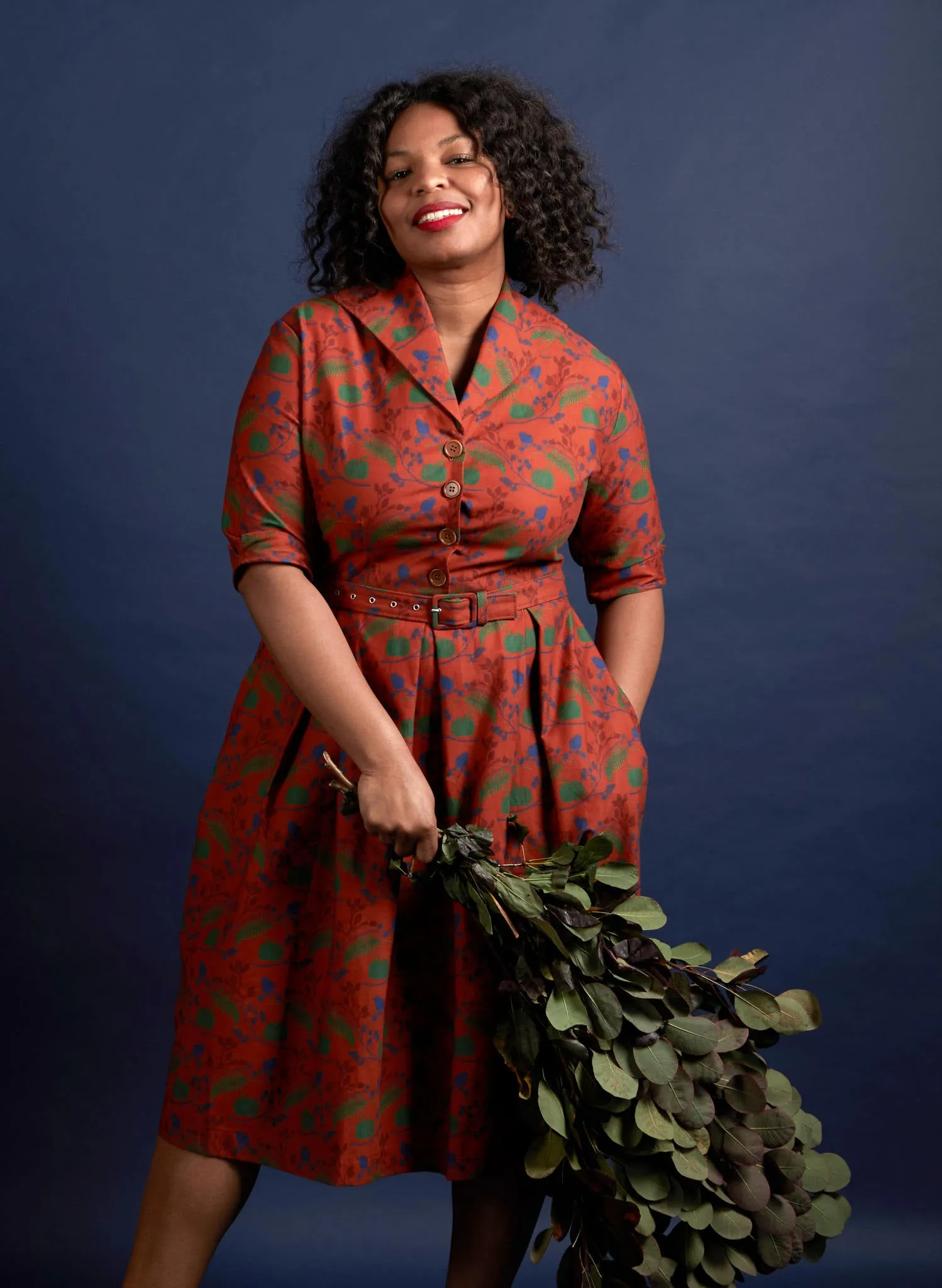 Ida - Rust Hedgerow Dress