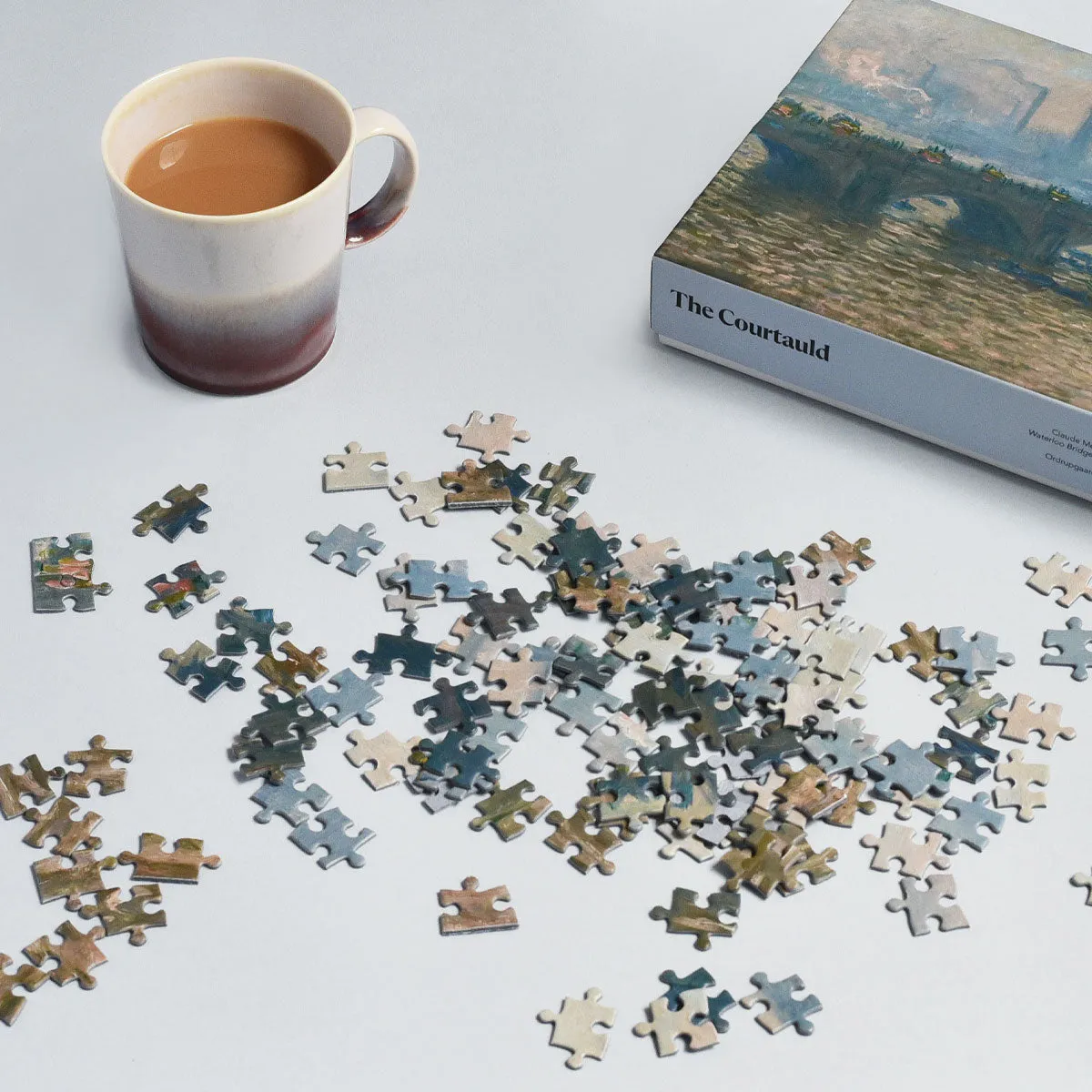 Jigsaw Puzzle Monet Waterloo Bridge, Overcast