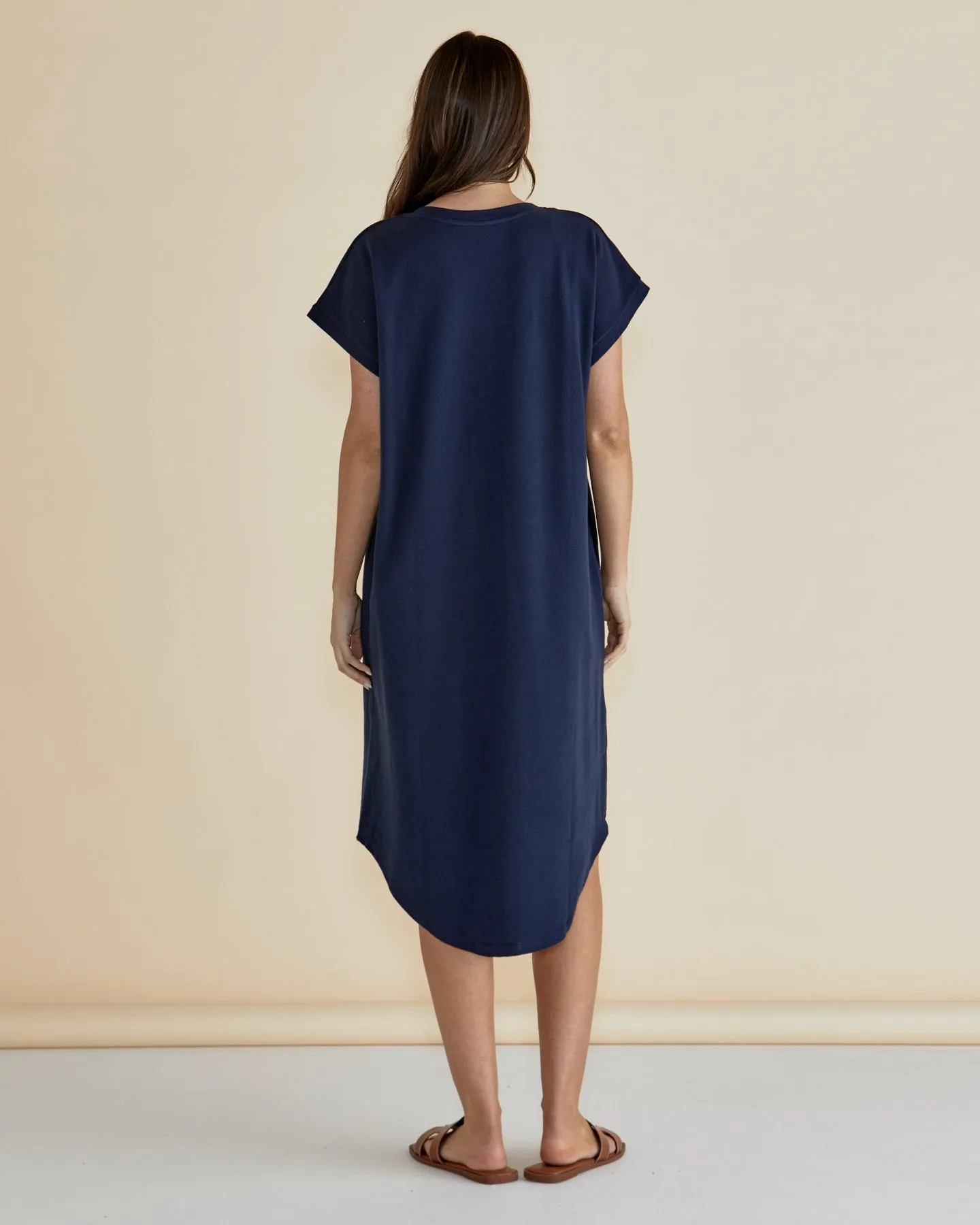 Jolene T-Shirt Dress - Navy
