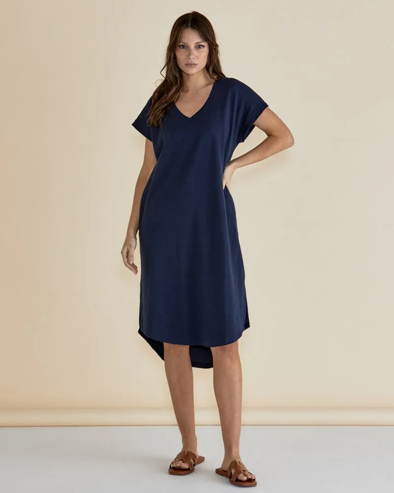Jolene T-Shirt Dress - Navy