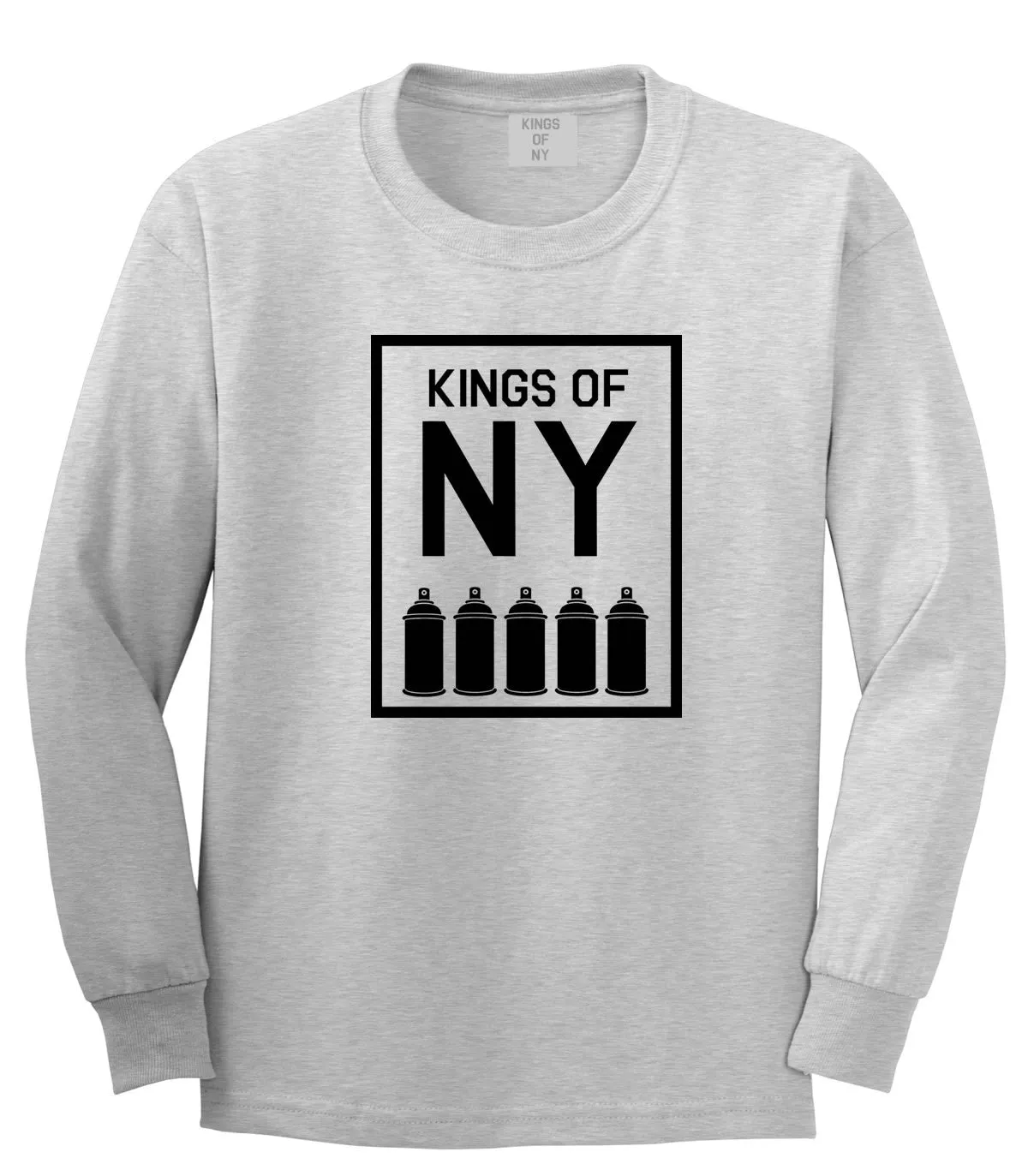 Kings Of NY Spray Can Graffiti Art Long Sleeve T-Shirt