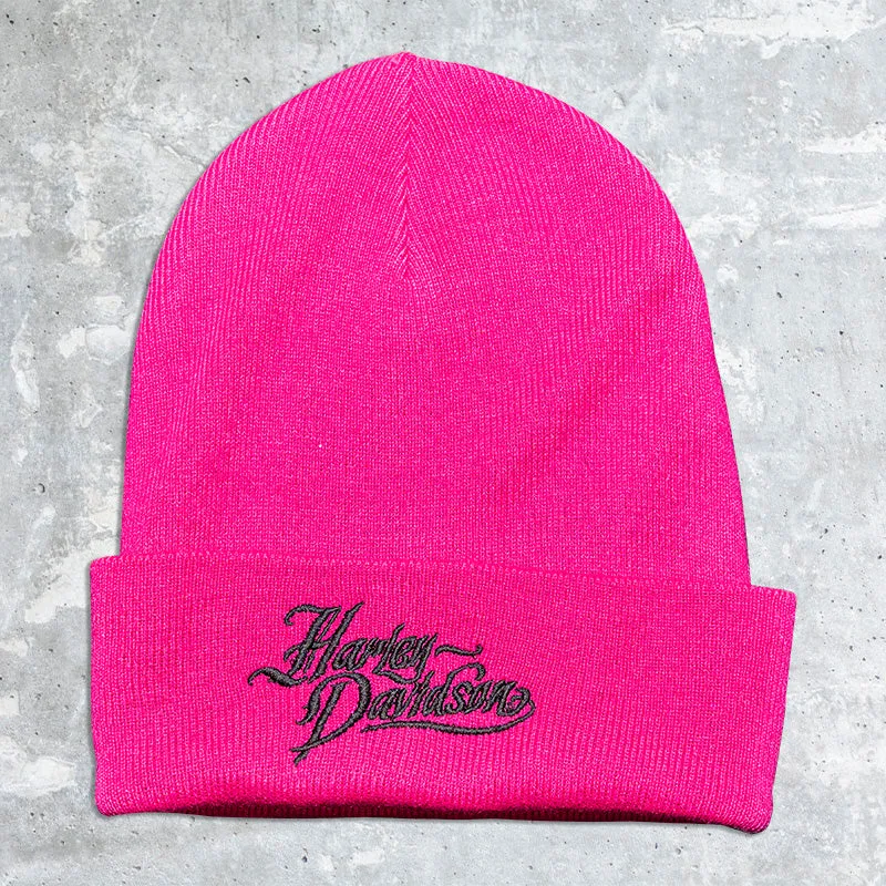 Lake Shore Harley Davidson-Pink Beanie