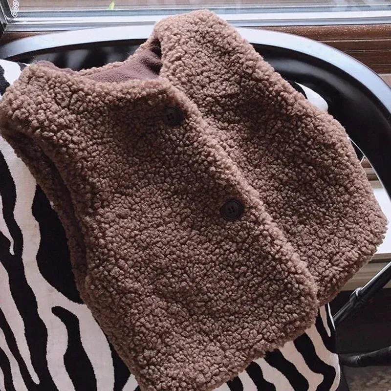 Lamb Wool Velvet Baby Vest