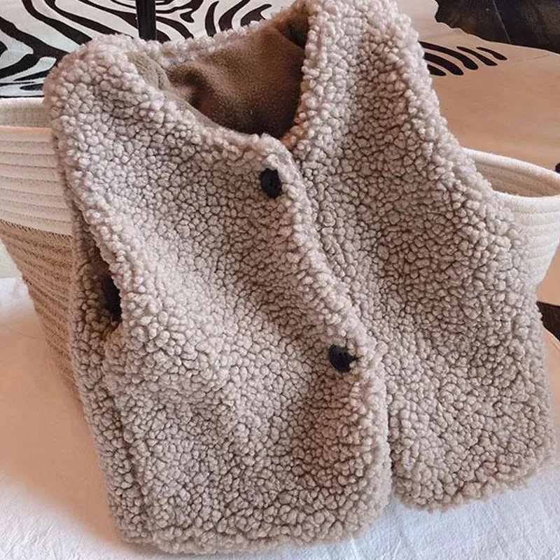 Lamb Wool Velvet Baby Vest