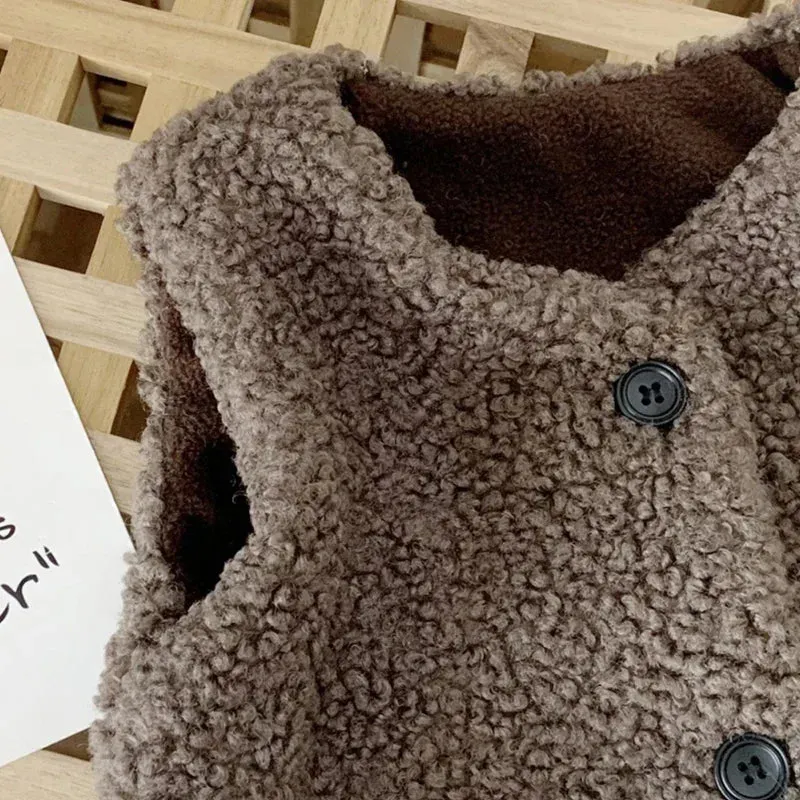 Lamb Wool Velvet Baby Vest