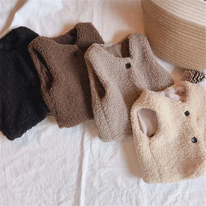 Lamb Wool Velvet Baby Vest