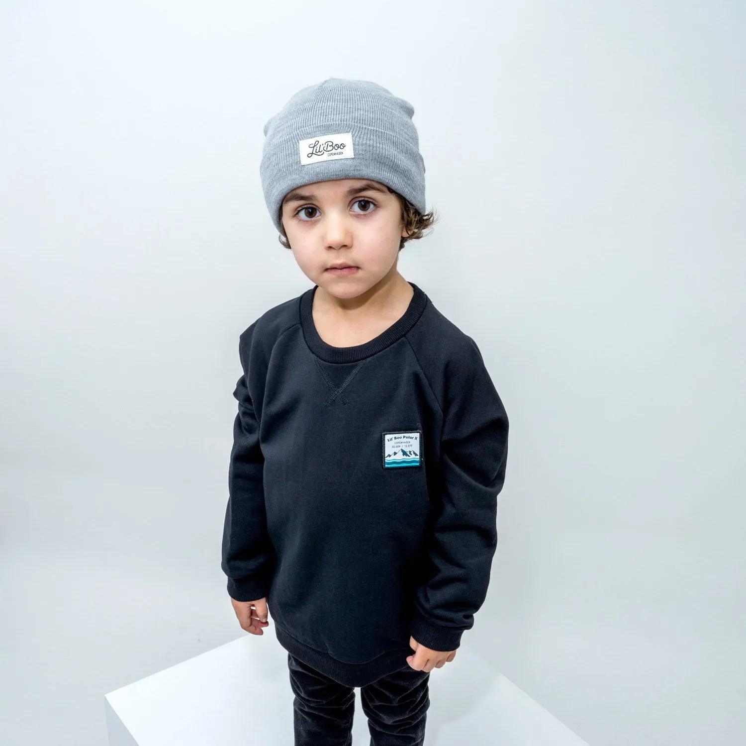 Lil' Boo Lil' Boo Merino Wool Beanie - Light Grey