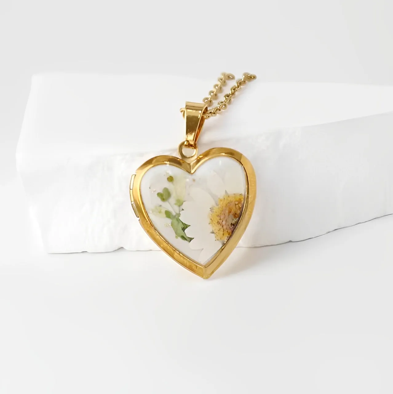 Locket Heart Birth Month Flower