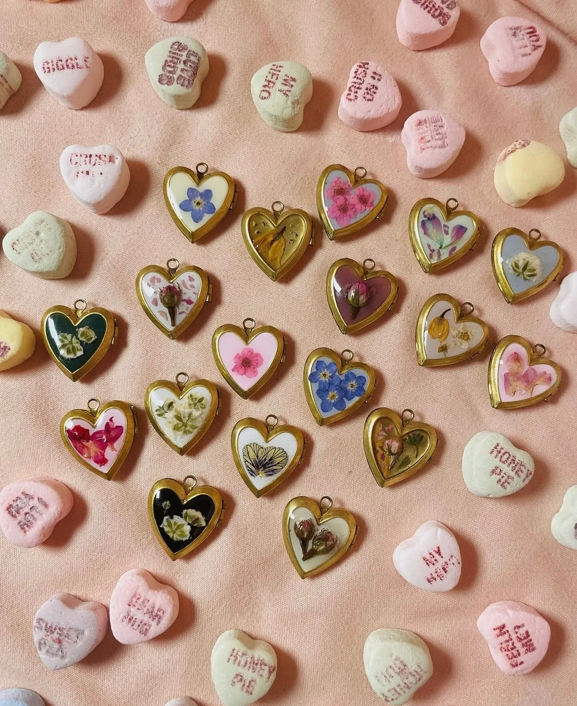 Locket Heart Birth Month Flower